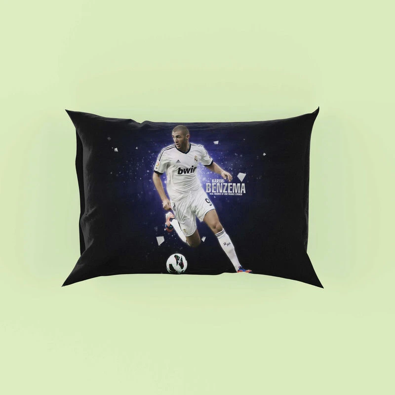 Sportive Football Player Karim Benzema Pillow Case