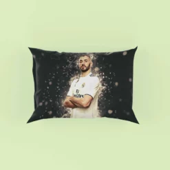 Karim Mostafa Benzema Goal driven Soccer Player Pillow Case