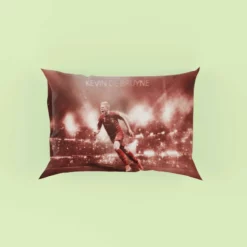 Energetic Soccer Player Kevin De Bruyne Pillow Case