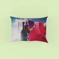 Kylian Mbappe French Professional Football Player Pillow Case