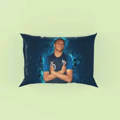 Kylian Mbappe Lottin  France Ligue 1 Football Player Pillow Case