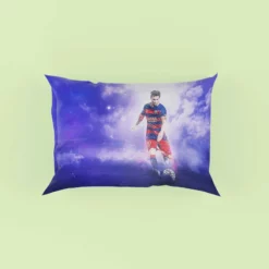 Lionel Messi Spirited Soccer Player Pillow Case