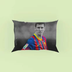 Confident Soccer Player Lionel Messi Pillow Case