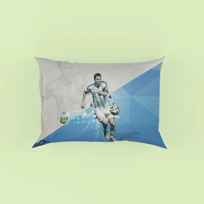 Argentina Captain Lionel Messi Pillow Case