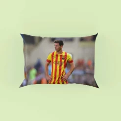 Lionel Messi Barcelona Stripe Jersey Pillow Case