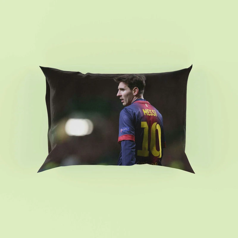 Lionel Messi Barca Footballer Player Pillow Case