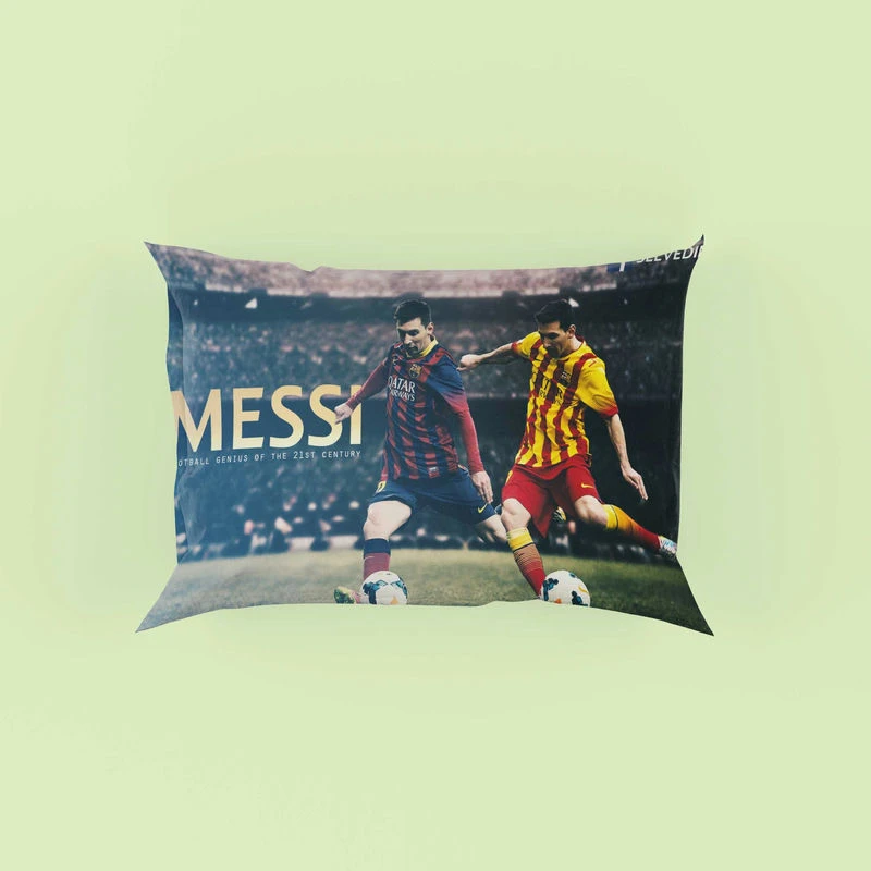 Lionel Messi Mighty Footballer Player Pillow Case