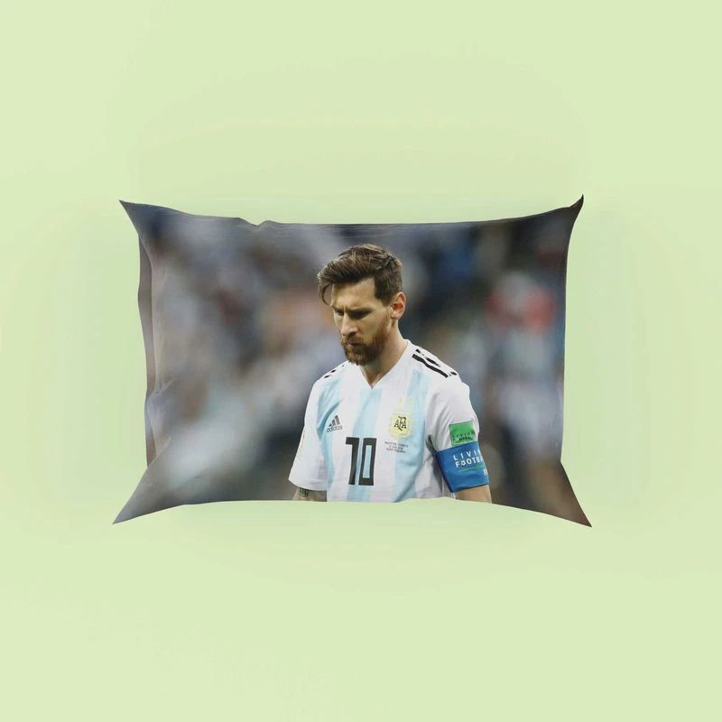 Olympic Footballer Player Lionel Messi Pillow Case