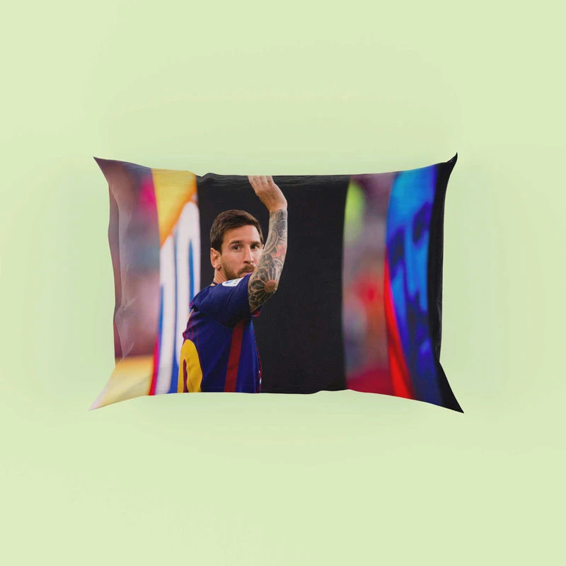 Persistent Barca Soccer Player Lionel Messi Pillow Case