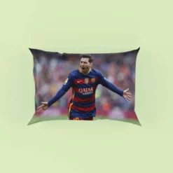 Lionel Messi Barca Physical Footballer Player Pillow Case