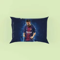 Lionel Messi  Barca Ballon d Or Football Player Pillow Case