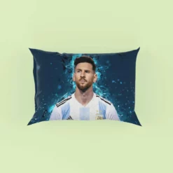 Lionel Messi  Argentina National Soccer Player Pillow Case