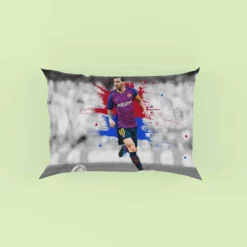 Lionel Messi  Barca Champions Leagues Soccer Player Pillow Case