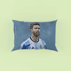 Lionel Messi  Argentina Copa America Soccer Player Pillow Case