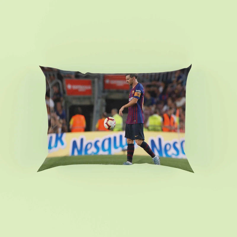 Lionel Messi Mercurial Barca Soccer Player Pillow Case