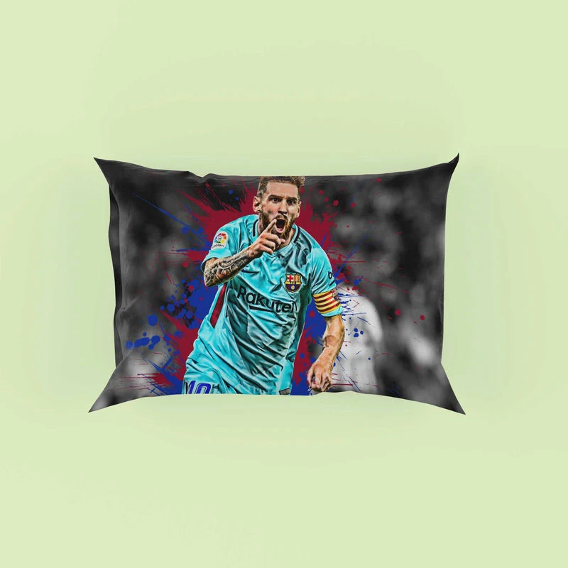 Proud Football Player Lionel Messi Pillow Case