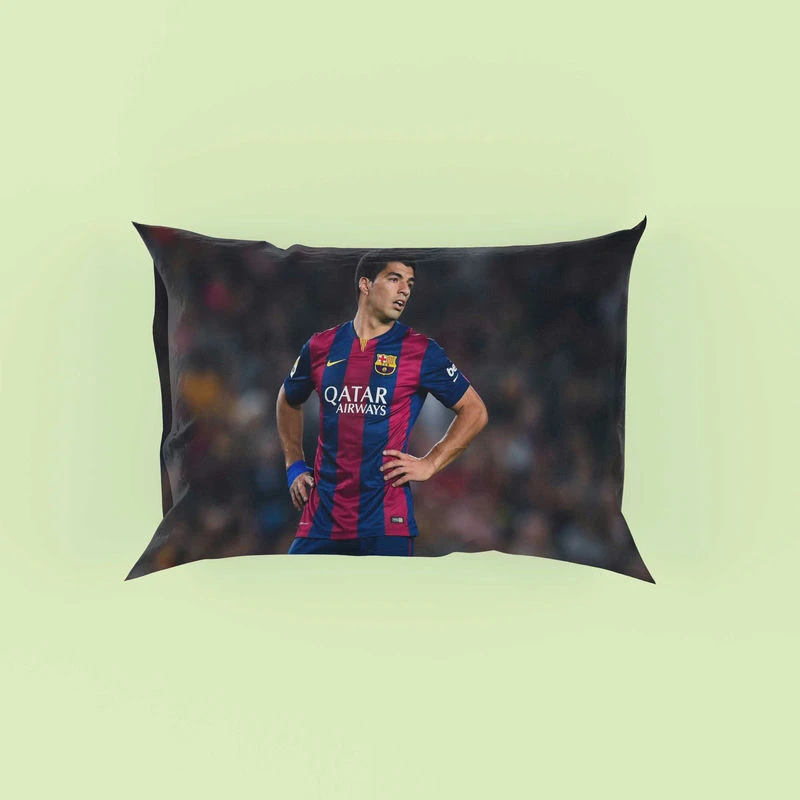 Barcelona Strong Player Luis Suarez Pillow Case