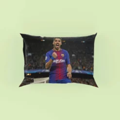 Luis Suarez Powerful Barcelona Club Player Pillow Case