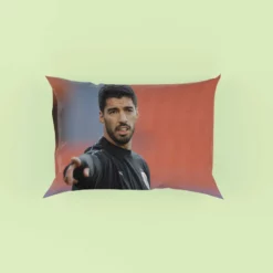 Luis Suarez in Black Jersey Pillow Case