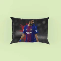 Luis Suarez Encouraging Barca Player Pillow Case