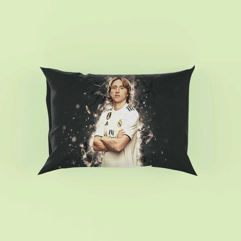 Luka Modric  Real Madrid Soccer Player Pillow Case