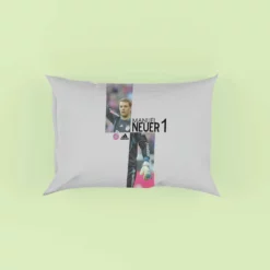 Energetic Soccer Player Manuel Neuer Pillow Case