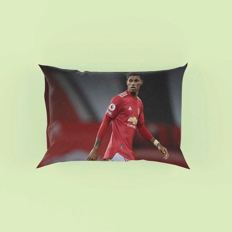 Marcus Rashford Celebrated FA Cup Football Player Pillow Case