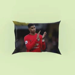 Competitive Football Player Marcus Rashford Pillow Case