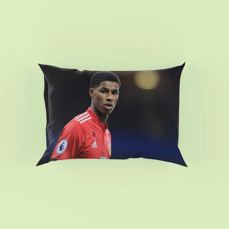 Marcus Rashford Confident United Sports Player Pillow Case