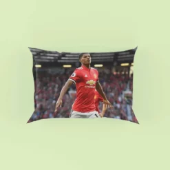 Marcus Rashford Intercontinental Cup Soccer Player Pillow Case