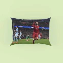 Mohamed Salah Competitive Football Player Pillow Case