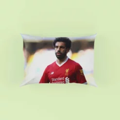 Mohamed Salah Confident Soccer Player Pillow Case