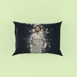 Mohamed Salah Ghaly Euphoric Footballer Player Pillow Case