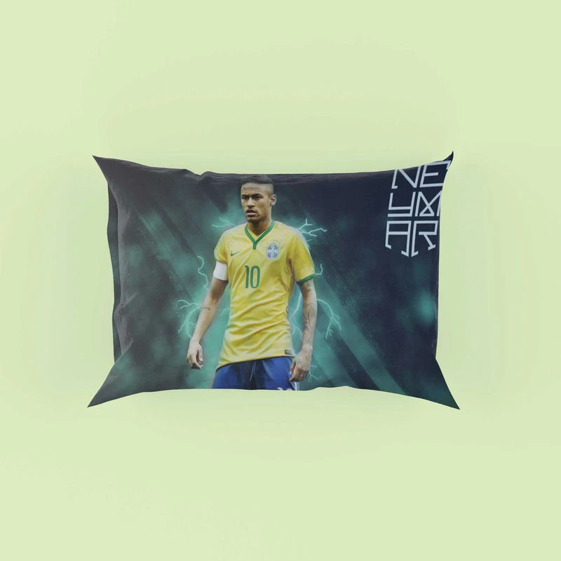 Ready Brazil Footballer Player Neymar Pillow Case