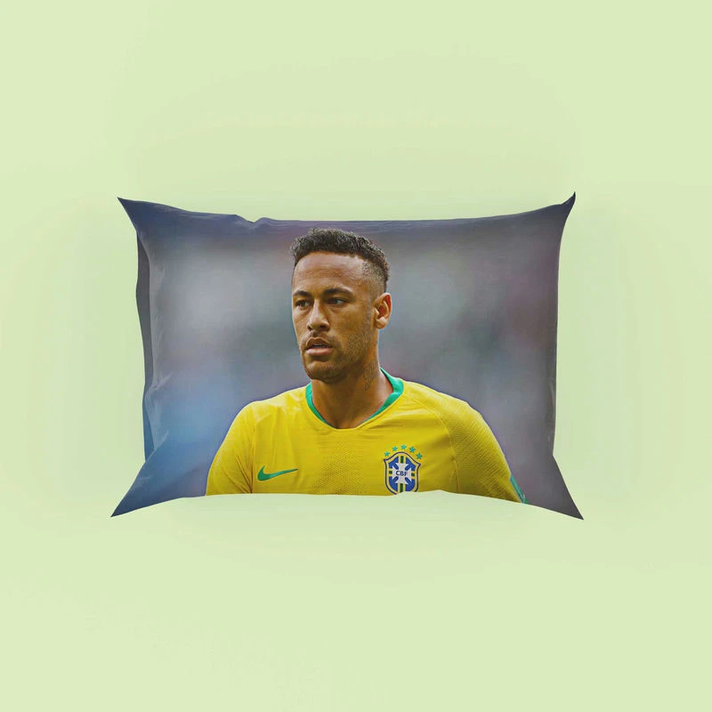 Neymar Jr Committed Brazil Sports Player Pillow Case