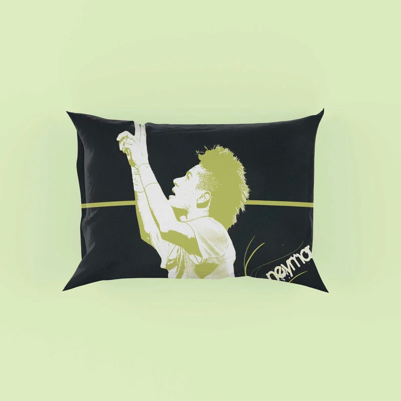 Neymar Confident Soccer Player Pillow Case