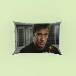 Neymar Focused Football Player Pillow Case