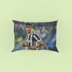 determined Juve Footballer Player Paulo Dybala Pillow Case