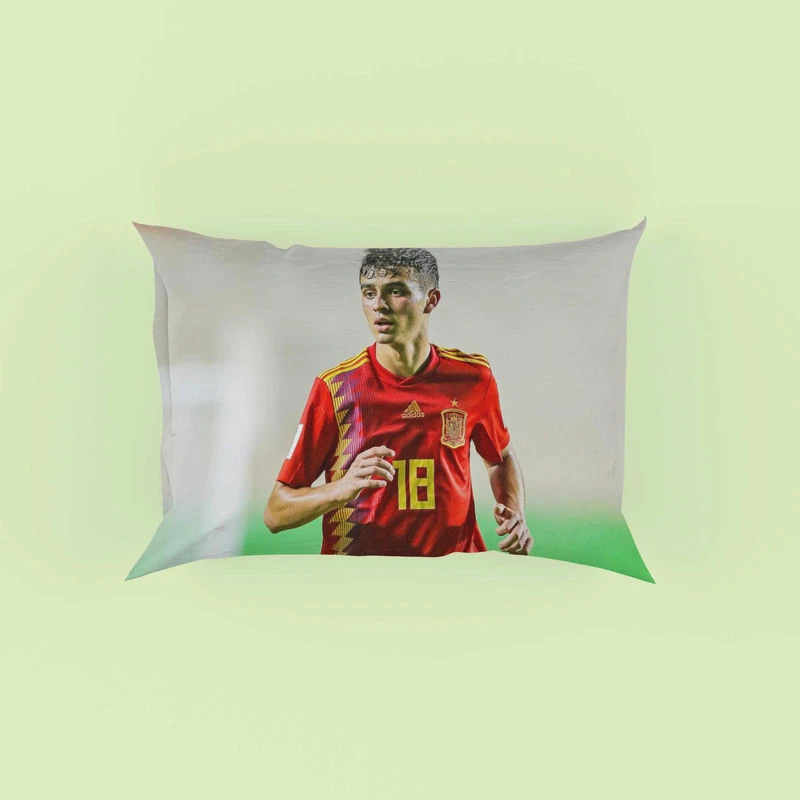 Pedri Energetic Spanish Football Player Pillow Case