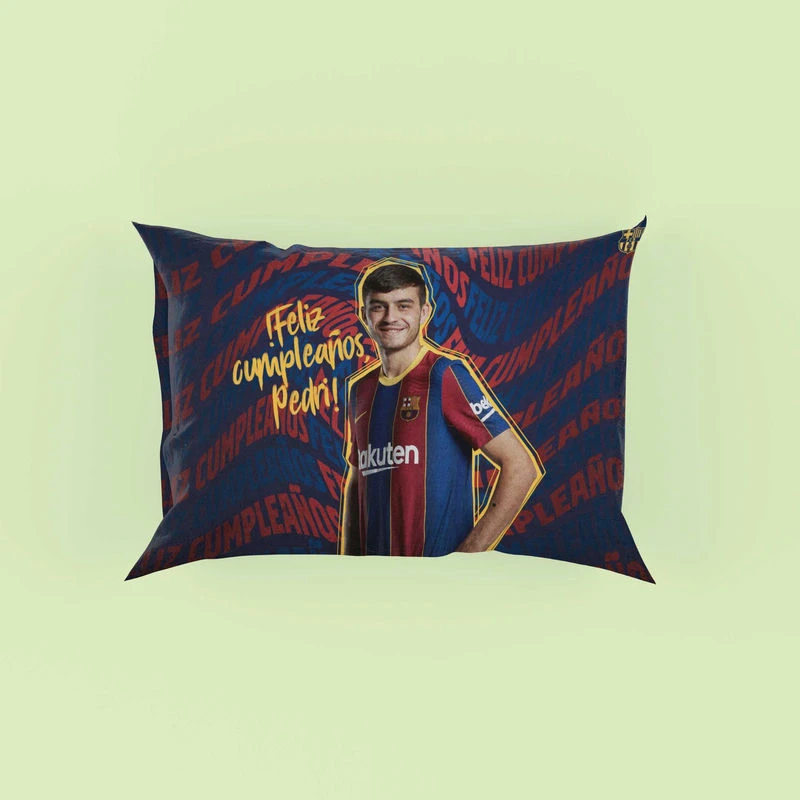 Top Ranked Barcelona Player Pedri Pillow Case