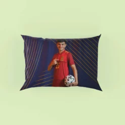 Active Spanish Football Player Pedri Pillow Case