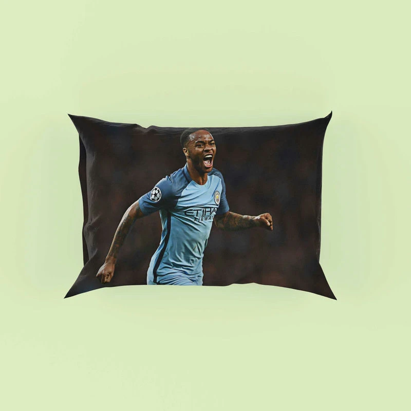 Manchester City Football Player Raheem Sterling Pillow Case