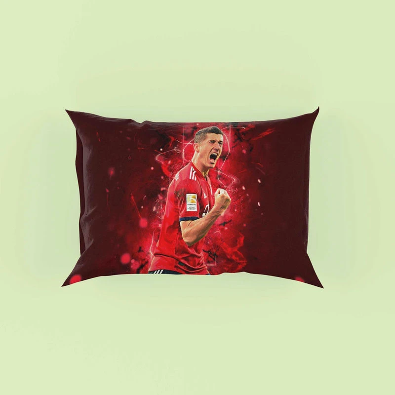 Lewandowski UEFA Super Cups Football Player Pillow Case