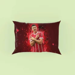 Intercontinental Cup Footballer Robert Lewandowski Pillow Case