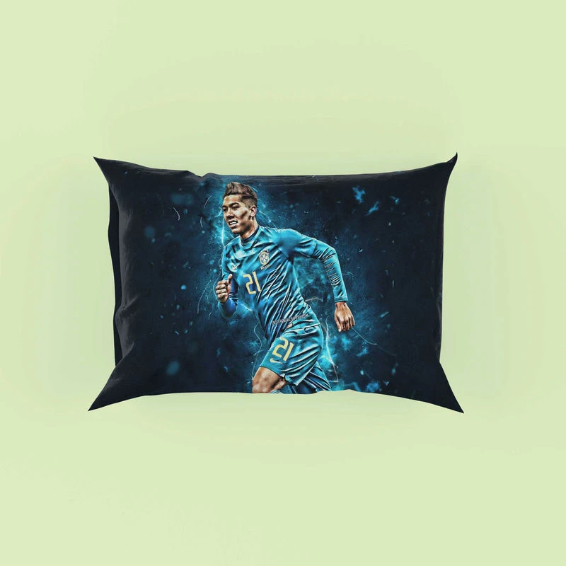 Roberto Firmino Honorable Brazil Football Pillow Case