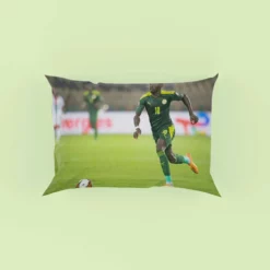 Sadio Mane encouraging Football Pillow Case
