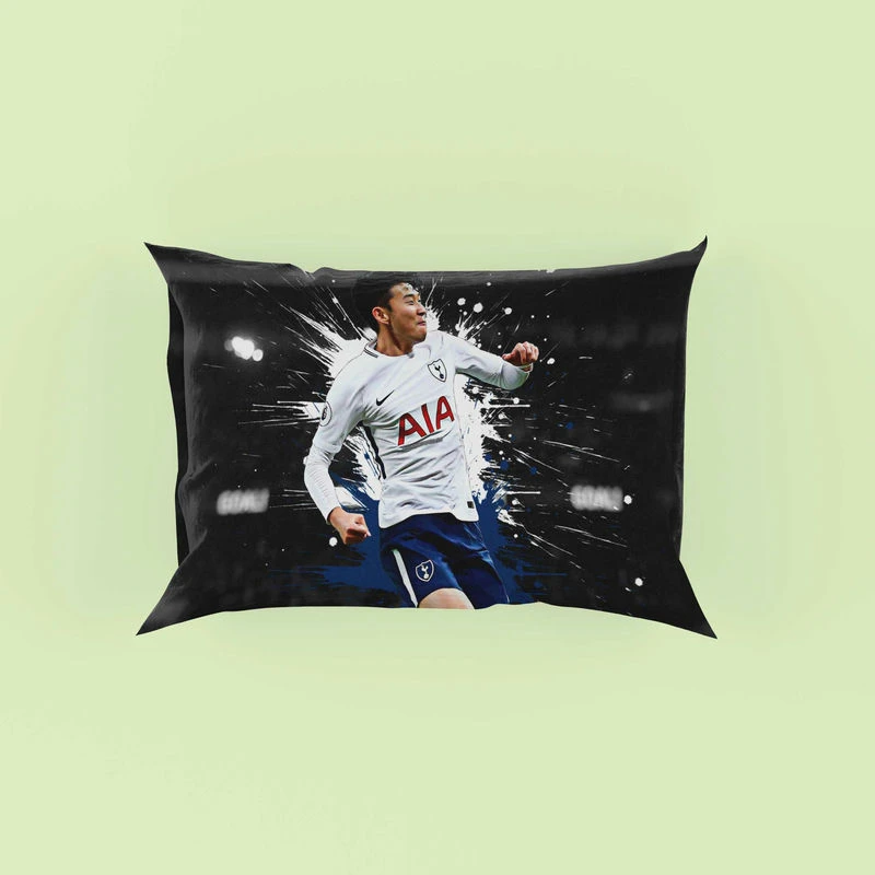 Professional Soccer Player Son Heung Min Pillow Case