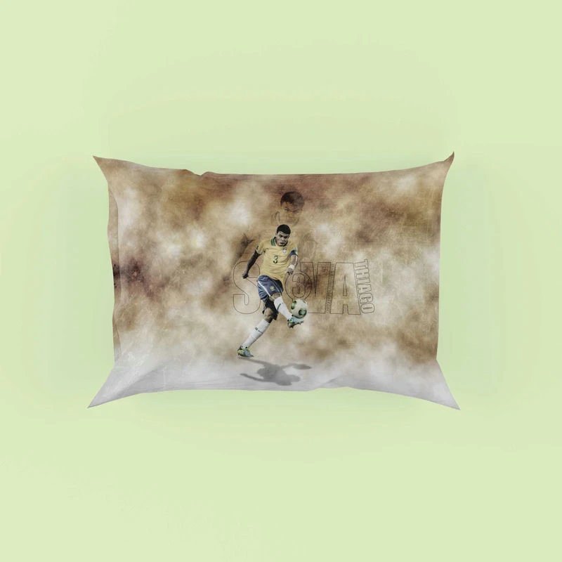 Thiago Silva Brazilian Footballer Pillow Case