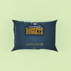 Denver Nuggets NBA Basketball Club Logo Pillow Case