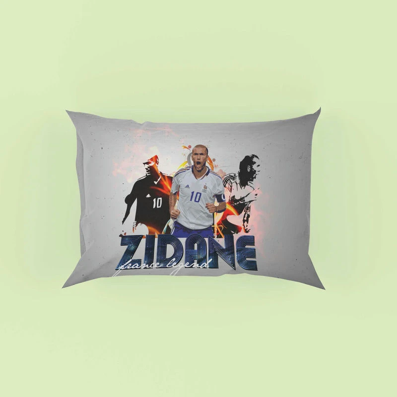 Zinedine Zidane Inspiring Football Pillow Case